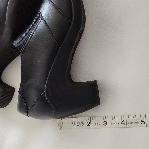 Aerosoles Shoes Booties Size 7 "Backsaw" Memory Foam Black 2.5" Heel Comfy - Picture 11 of 13